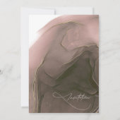 Tinte Flow Wedding Taupe ID762 Einladung (Rückseite)