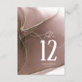 Tinte Flow Wedding Tischnummer Taupe ID762 (Rückseite)
