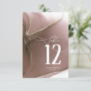 Tinte Flow Wedding Tischnummer Taupe ID762