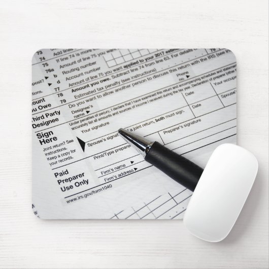 Tinte für das Steuerformular des IRS Mousepad (Mit Mouse)