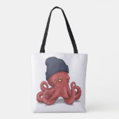 Tinte für den Tag: Spielerische Kraken Tasche (Rückseite)