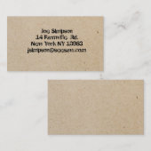 Tinte gestempelte Visitenkarten Visitenkarte (Vorne/Hinten)