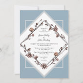 Tinte Gezeichnet Daisies Hochzeitseinladung Einladung (Vorderseite)