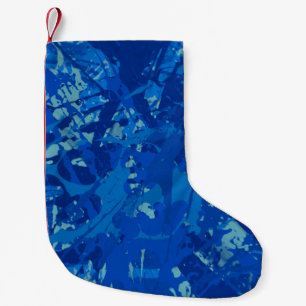 Tinte handgefertigt. Abstrakte Wandkunst Creativ Kleiner Weihnachtsstrumpf