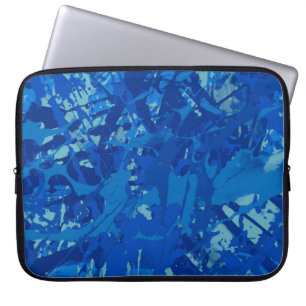 Tinte handgefertigt. Abstrakte Wandkunst Creativ Laptopschutzhülle
