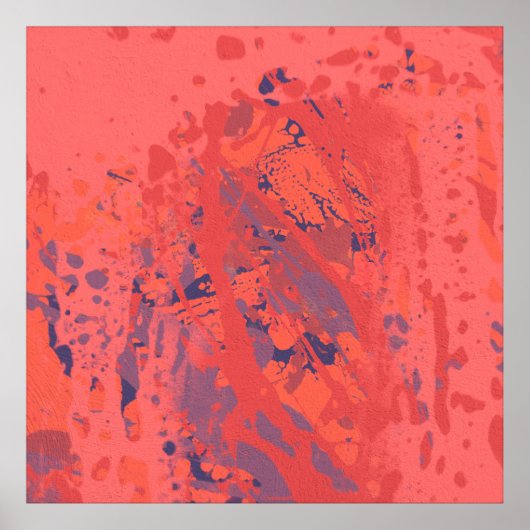 Tinte handgefertigt. Abstrakte Wandkunst Creativ Poster (Vorne)