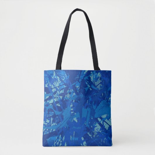 Tinte handgefertigt. Abstrakte Wandkunst Creativ Tasche (Vorderseite)