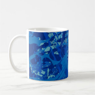 Tinte handgemalte Malerei. Abstrakte Wandkunst. Kr Kaffeetasse