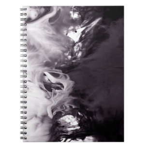 Tinte in der Wasser-Fotografie Ying Yang Notizblock