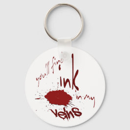 Tinte in meinem Venen-Schlüsselanhänger Schlüsselanhänger