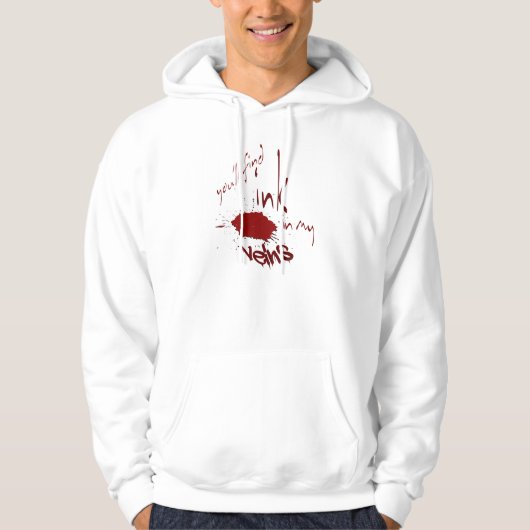 Tinte in meiner Venen-Hoodie Hoodie (Vorderseite)