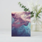 Tinte in Wasser Abstrakte Fotografie Postkarte (Stehend Vorderseite)