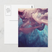 Tinte in Wasser Abstrakte Fotografie Postkarte (Vorne/Hinten)