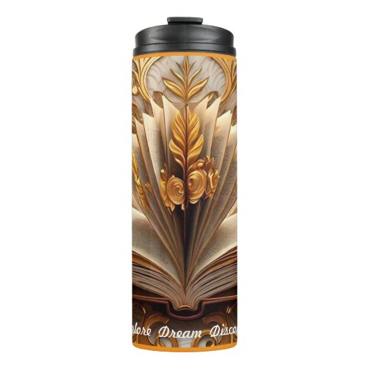 "Tinte & Inspiration" Thermosbecher (Vorderseite)