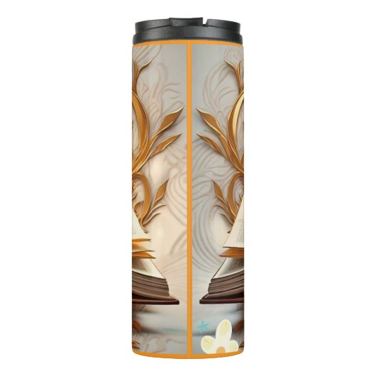 "Tinte & Inspiration" Thermosbecher (Rückseite)