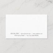 Tinte | Kunst Visitenkarte (Rückseite)