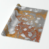 Tinte Kupfer Gold Liquid Paint Gray Burgundy White Geschenkpapier (Ungerollt)