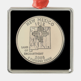 Tinte New Mexico Staat Quarter Ornament Aus Metall