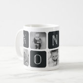 Tinte | NONNO Großvater FotoCollage Kaffeetasse (Vorderseite Links)