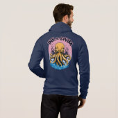 Tinte oder Swimming | Octopus Tattoo-Zitat Hoodie (Schwarz voll)