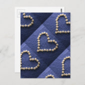 Tinte Pasta Stars Herzform Postkarte (Vorne/Hinten)