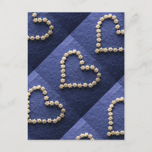 Tinte Pasta Stars Herzform Postkarte