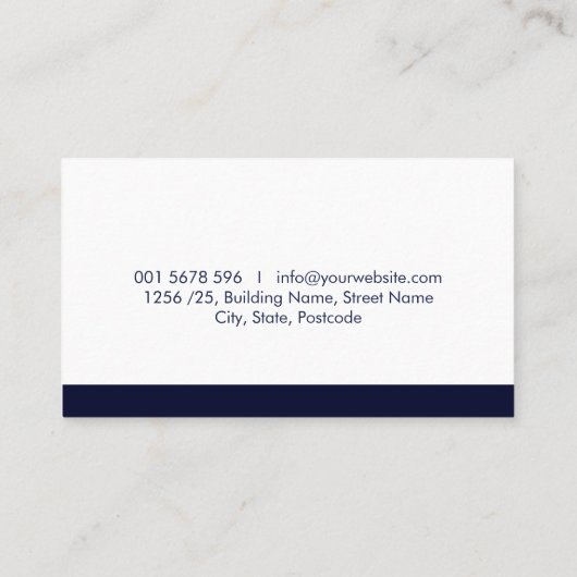 Tinte Pen und Papiernotar Beruflich Visitenkarte (Rückseite)