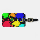 Tinte Platsch Gepäckanhänger (Vorderseite horizontal)