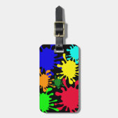 Tinte Platsch Gepäckanhänger (Vorderseite vertikal)