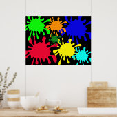 Tinte Platsch Poster (Küche)