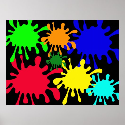 Tinte Platsch Poster (Vorne)