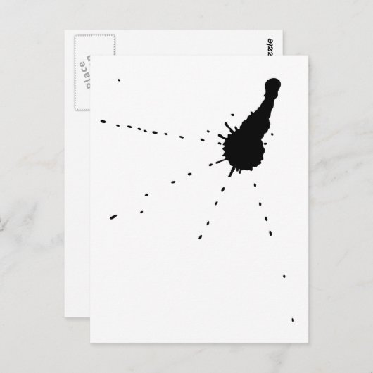 Tinte Postkarte (Vorne/Hinten)