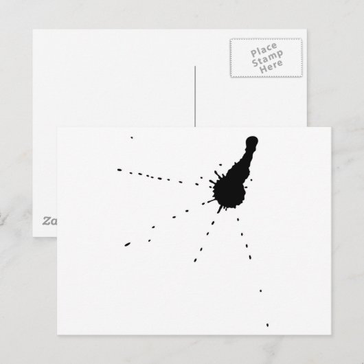Tinte Postkarte (Vorne/Hinten)