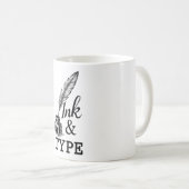 Tinte & Schrift Kaffeetasse (VorderseiteRechts)