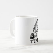 Tinte & Schrift Kaffeetasse (Vorderseite Links)