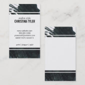 Tinte | Schwarz Visitenkarte (Vorne/Hinten)