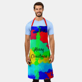 Tinte Splash Abstrakt fröhliche Weihnachten Cool Schürze (Getragen)