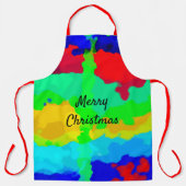 Tinte Splash Abstrakt fröhliche Weihnachten Cool Schürze (Vorderseite)