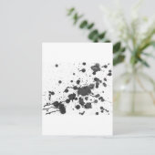 Tinte Spritzer Postkarte (Stehend Vorderseite)