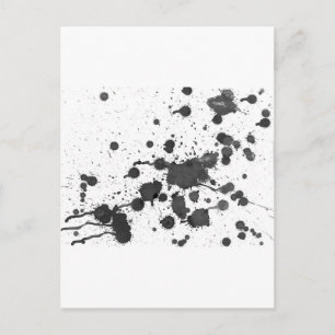 Tinte Spritzer Postkarte