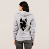 Tinte Talking Fantasy V05 BLACK WOLF Hoodie (Schwarz voll)