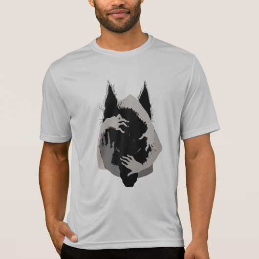 Tinte Talking Fantasy V05 BLACK WOLF T-Shirt (Vorderseite)