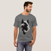 Tinte Talking Fantasy V05 BLACK WOLF T-Shirt (Vorne ganz)