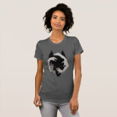 Tinte Talking Fantasy V05 BLACK WOLF T-Shirt (Vorne ganz)