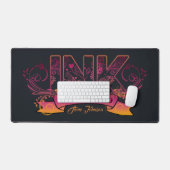 Tinte Typografie Tattoo Artist ID815 Schreibtischunterlage (Tastatur & Maus)