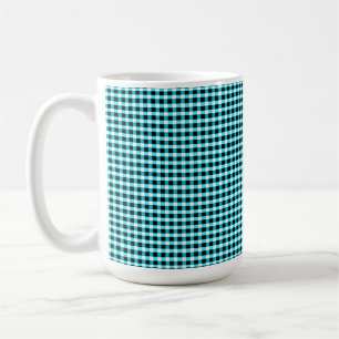 Tinte und Aqua Geometrie: Aqua und Schwarz überprü Kaffeetasse