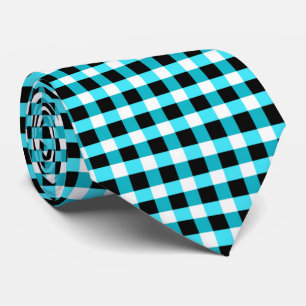 Tinte und Aqua Geometrie: Aqua und Schwarz überprü Krawatte
