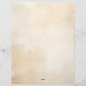 Tinte und Papierwaschpapier mit rosafarbenen, flor Briefbogen (Rückseite)