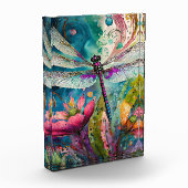 Tinte und Pen Wasserfarbendragonfly Fotoblock (Links)