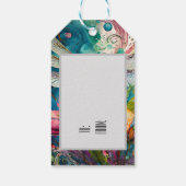 Tinte und Pen Wasserfarbendragonfly Geschenkanhänger (Rückseite)